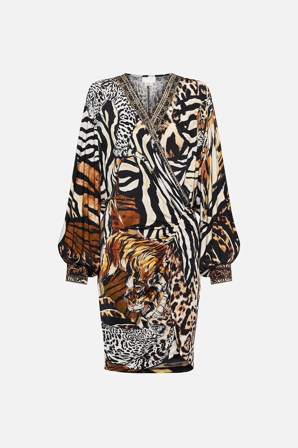 GATHERED MINI JERSEY DRESS WHATS NEW PUSSYCAT sold by Camilla product image thumbnail 3