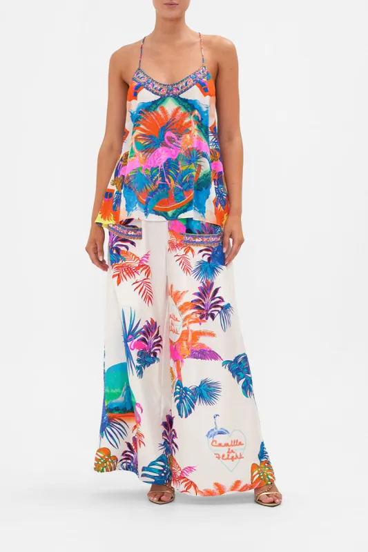 T BACK SHOESTRING TOP FLAMENCO FLAMINGO sold by Camilla