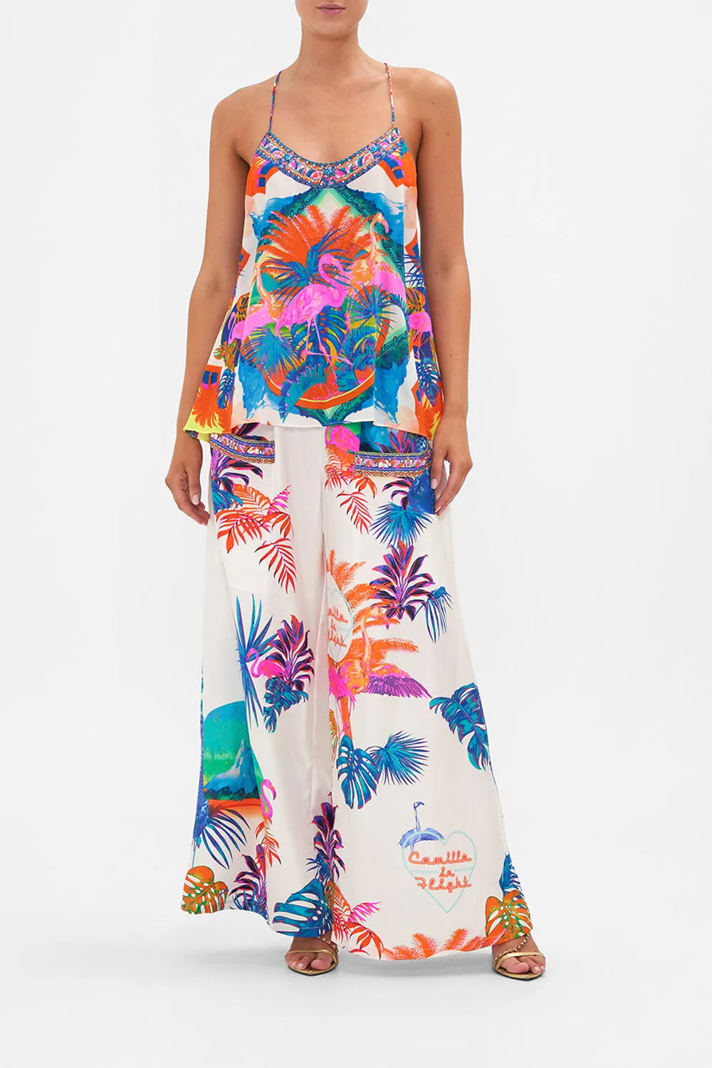 T BACK SHOESTRING TOP FLAMENCO FLAMINGO sold by Camilla