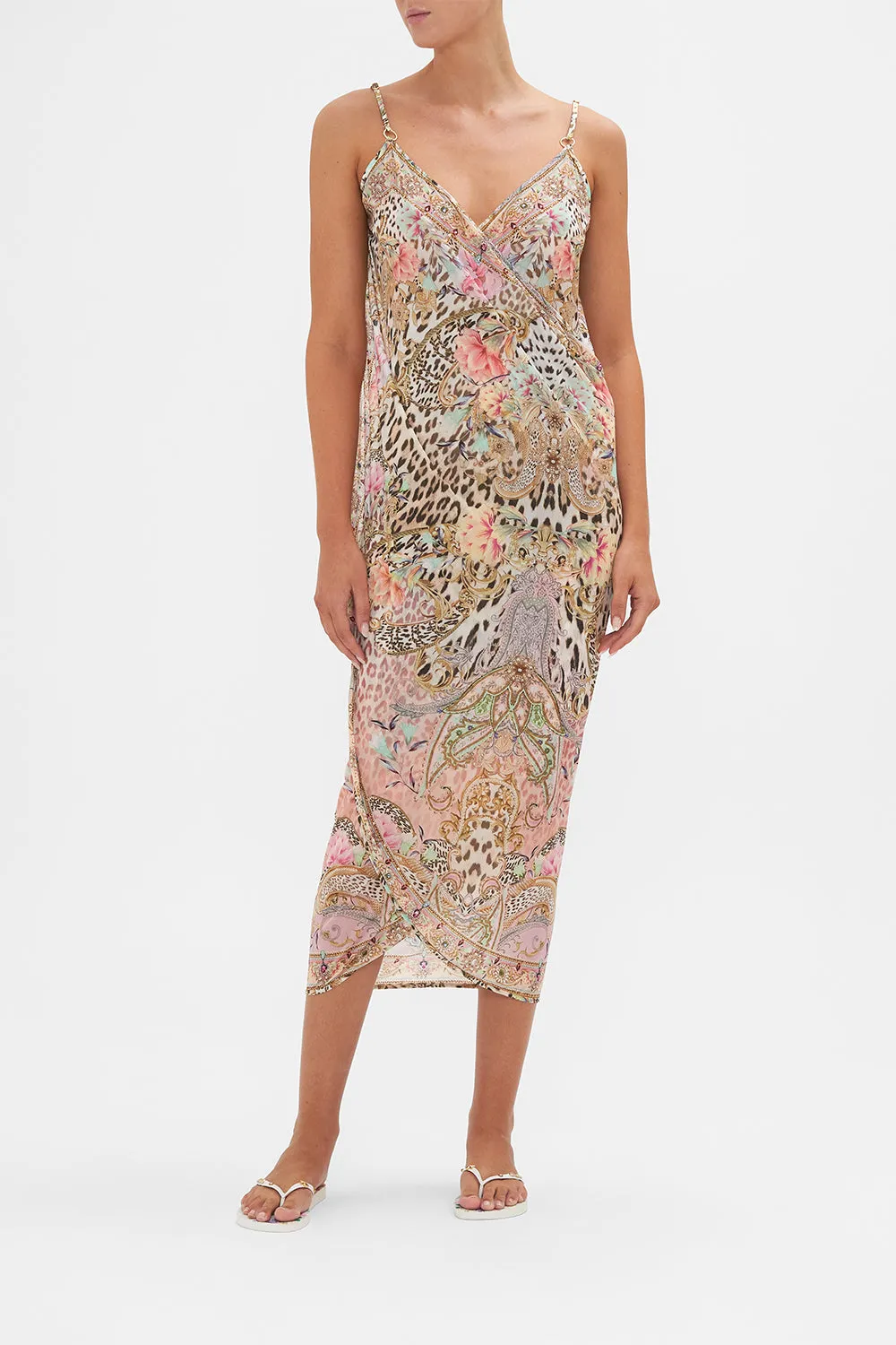 SARONG WITH STRAPS AND TRIM DETAIL QUEEN ATLANTIS sold by Camilla