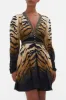 DROP SLEEVE DRESS WITH WAISTBAND TAME MY TIGER sold by Camilla