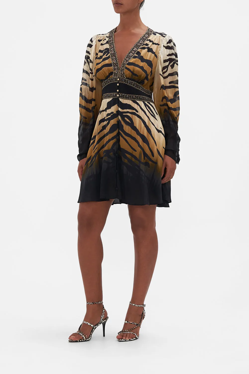 DROP SLEEVE DRESS WITH WAISTBAND TAME MY TIGER sold by Camilla product image thumbnail 4