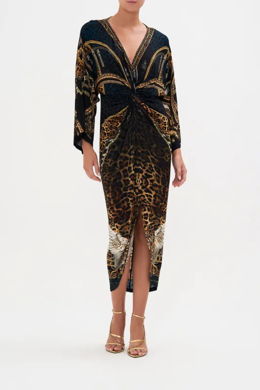 LONG SPLIT FRONT TWIST DRESS ROCKSTAR ROYALTY sold by Camilla