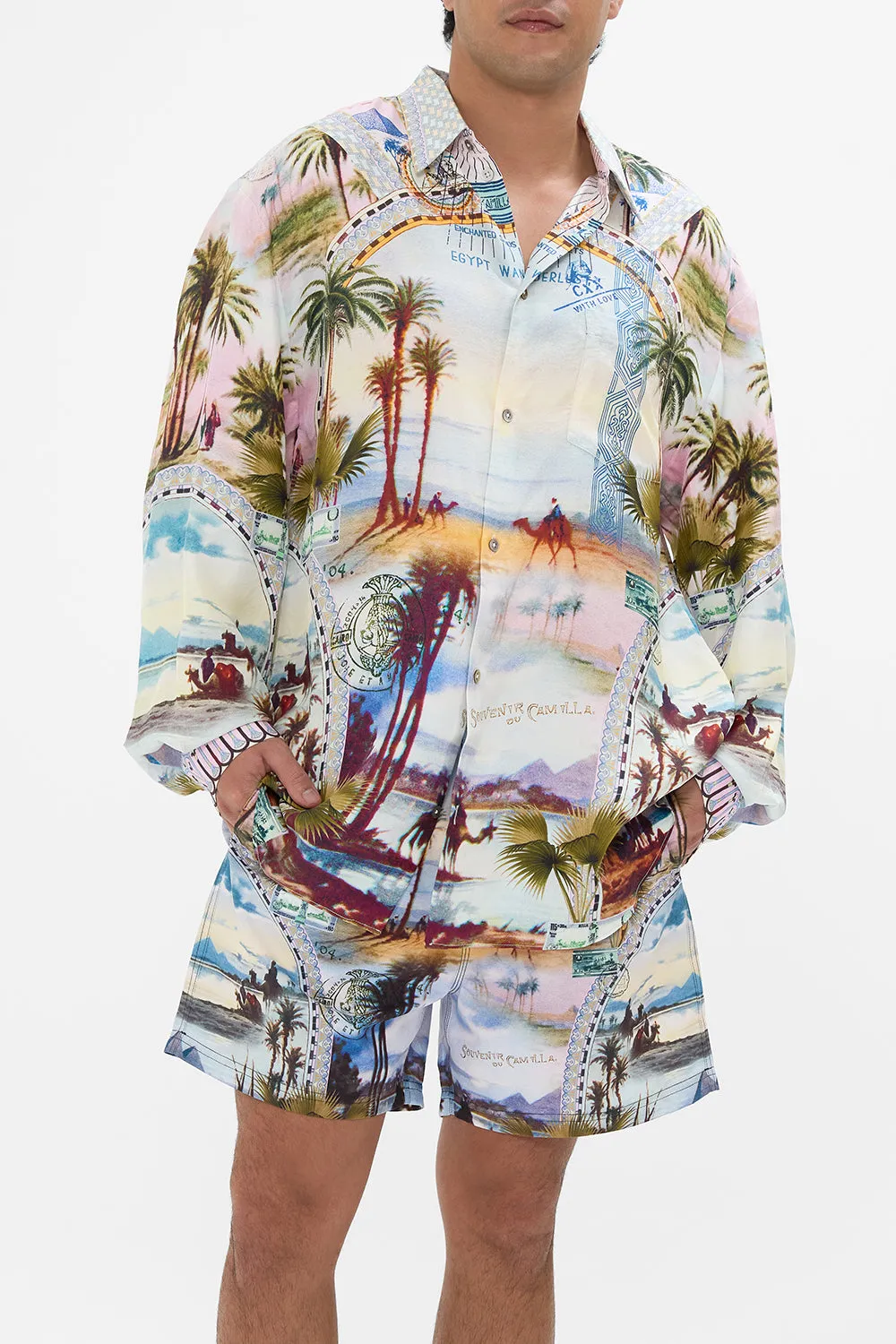 MENS OVERSIZED SHIRT CALL ME IN CAIRO sold by Camilla product image thumbnail 5