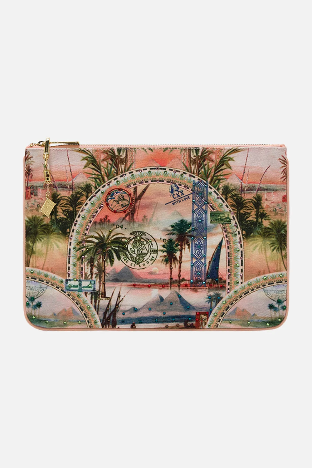 SMALL CANVAS CLUTCH MILLAS GOT MAIL sold by Camilla