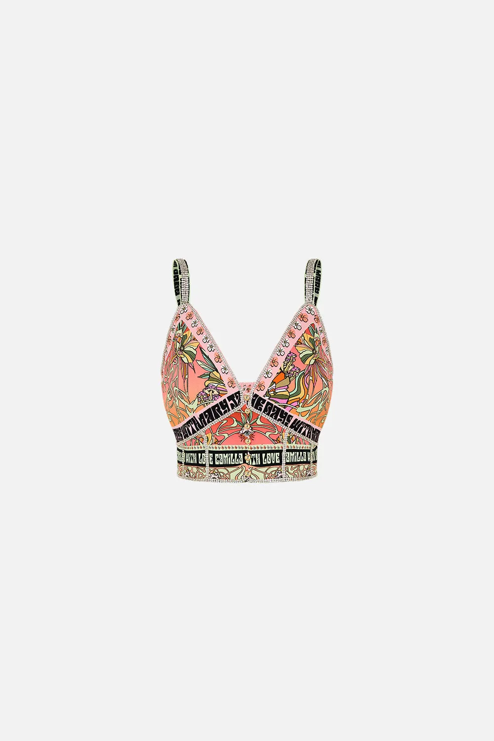 SEAM DETAIL BRALETTE LETS CHASE RAINBOWS sold by Camilla product image thumbnail 3
