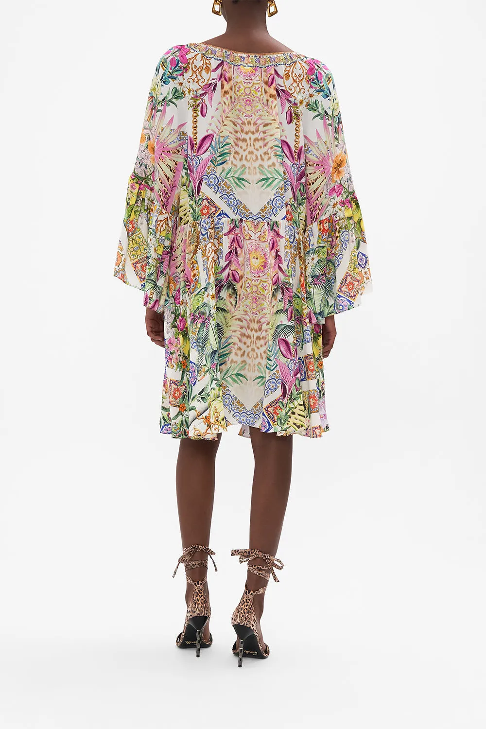 A-LINE RUFFLE SLEEVE DRESS FLOWERS OF NEPTUNE sold by Camilla product image thumbnail 2