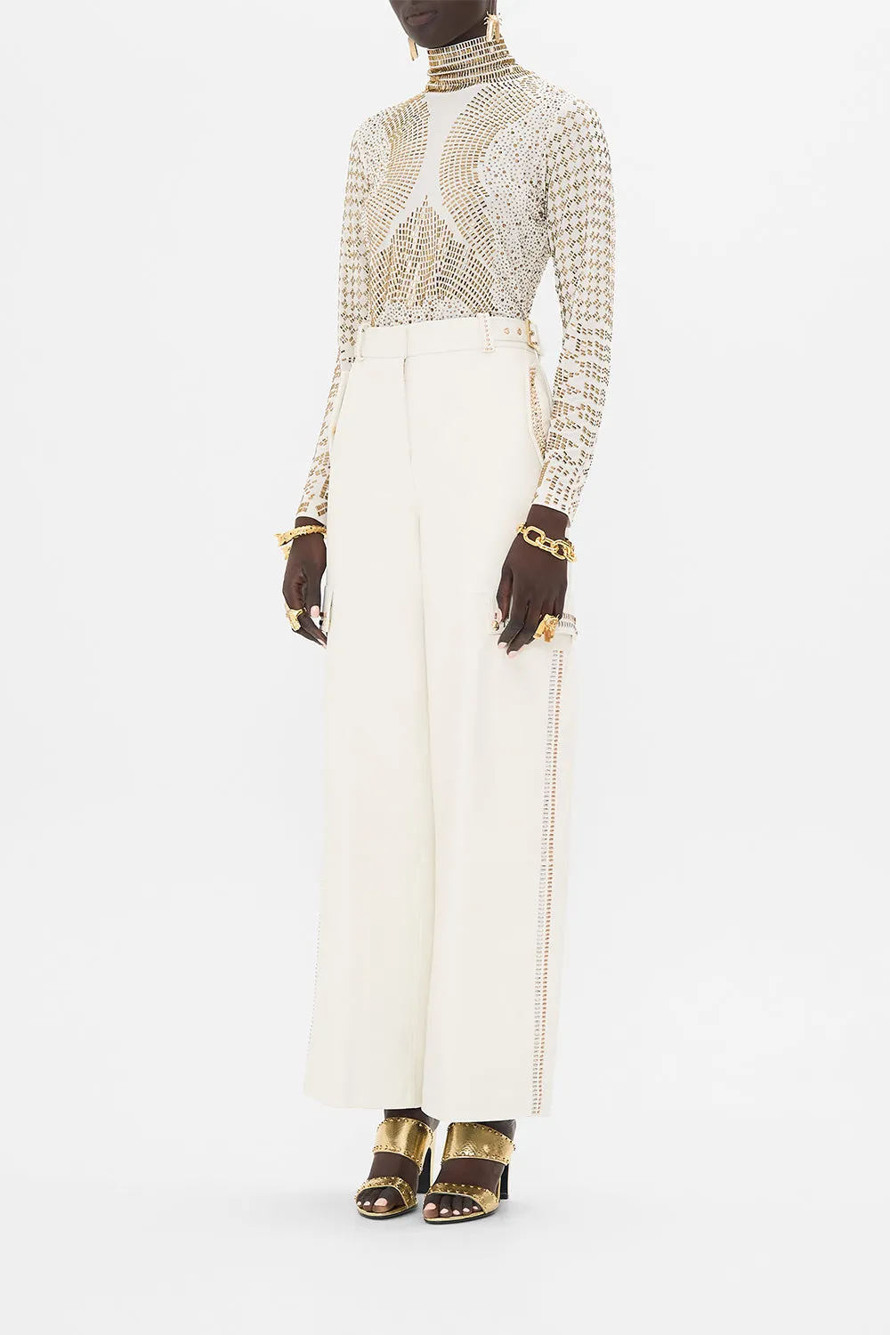 HOTFIX TURTLE NECK WITH BUTTONS VALLEY OF THE QUEENS sold by Camilla product image thumbnail 4