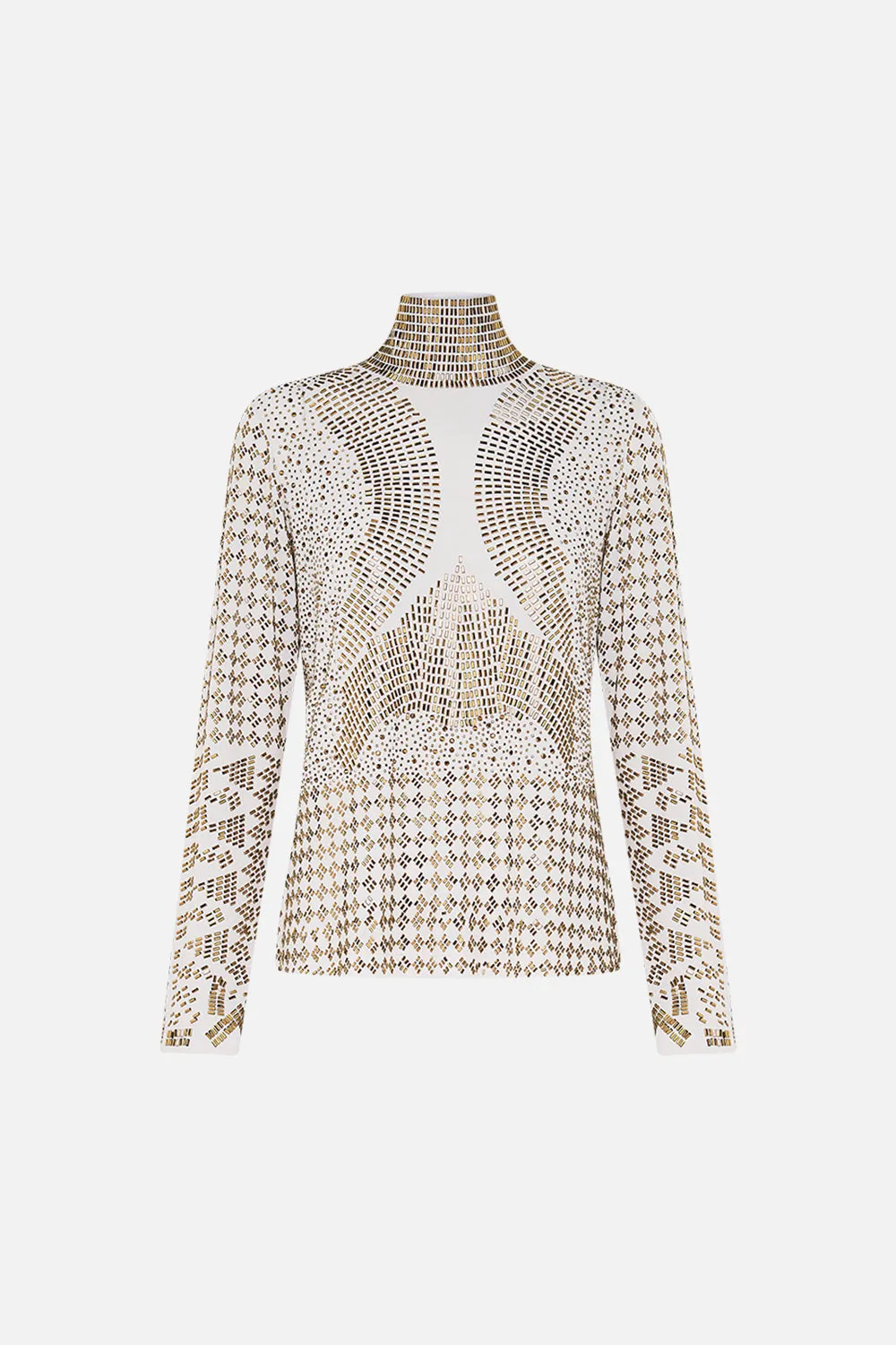 HOTFIX TURTLE NECK WITH BUTTONS VALLEY OF THE QUEENS sold by Camilla product image thumbnail 3