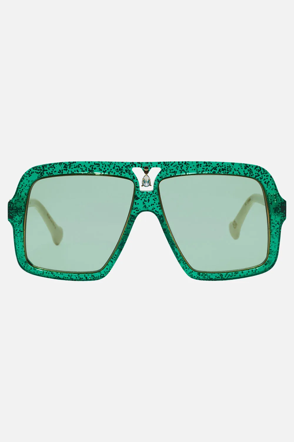 STARRY NIGHTS SUNGLASSES EMERALD GLITTER sold by Camilla product image thumbnail 2