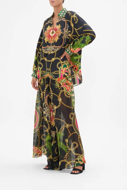 V-NECK BLOUSE WITH COLLAR JEALOUSY AND JEWELS sold by Camilla