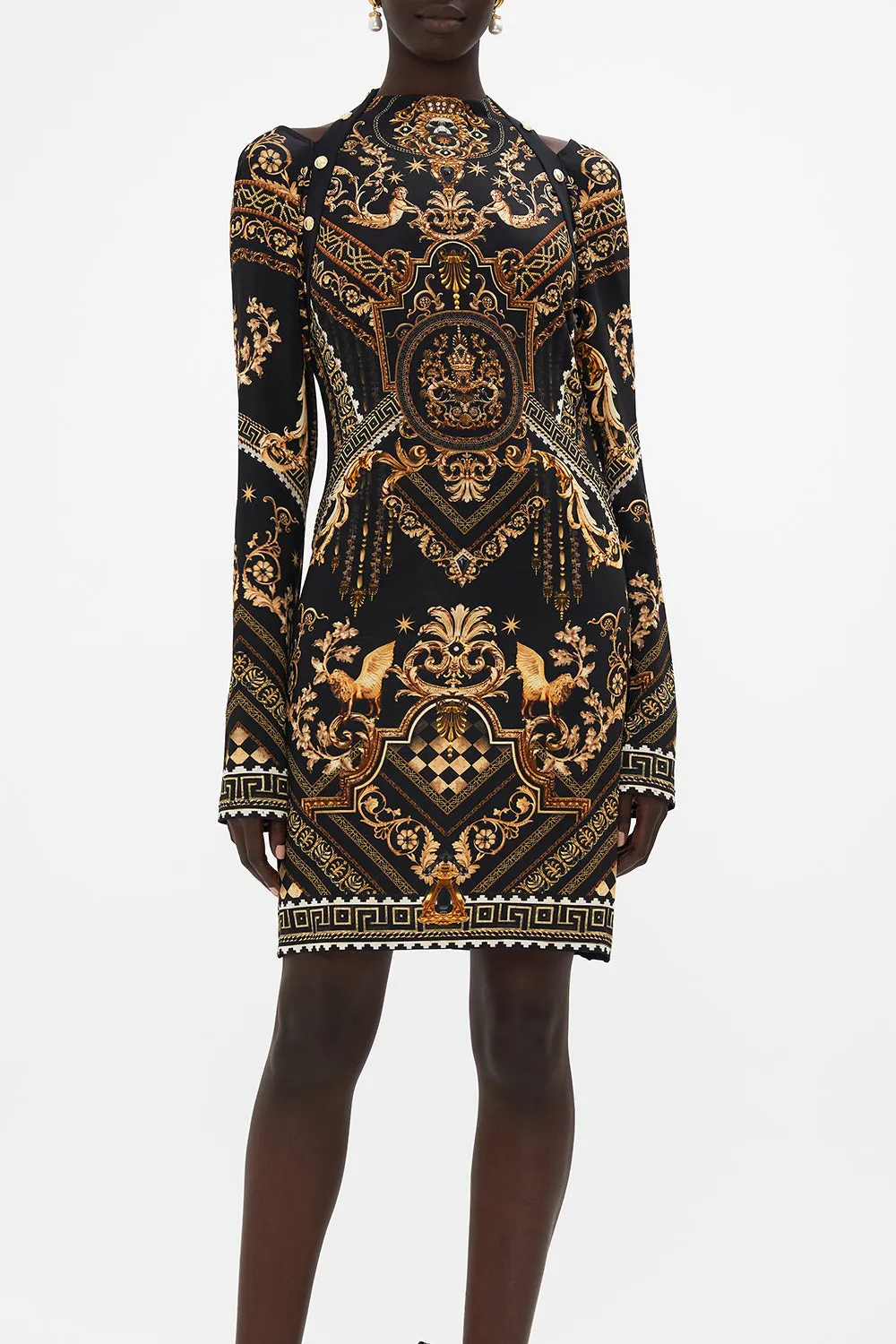 SHORT CUT OUT SHOULDER JERSEY DRESS DUOMO DYNASTY sold by Camilla product image thumbnail 5