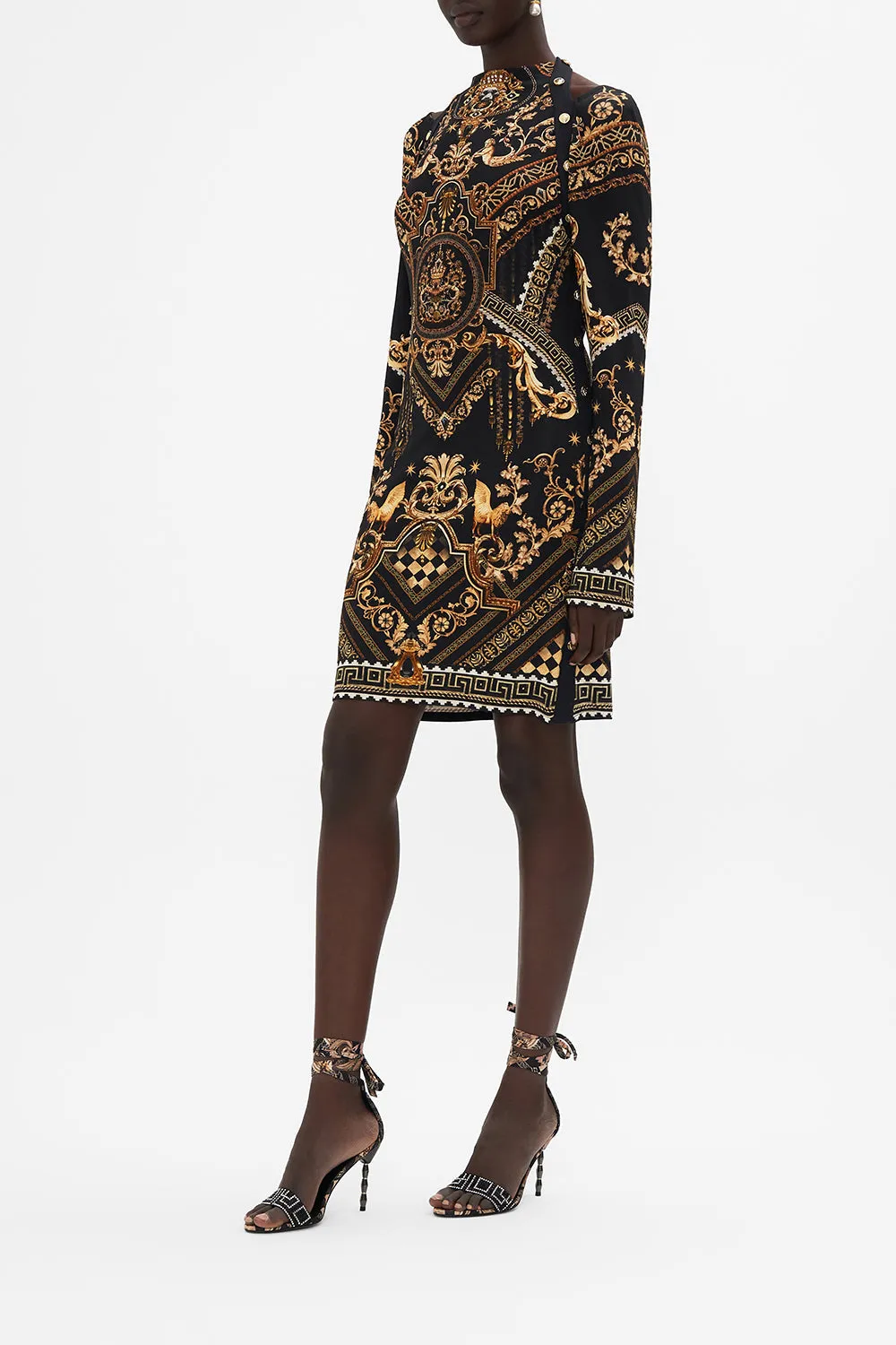 SHORT CUT OUT SHOULDER JERSEY DRESS DUOMO DYNASTY sold by Camilla product image thumbnail 4