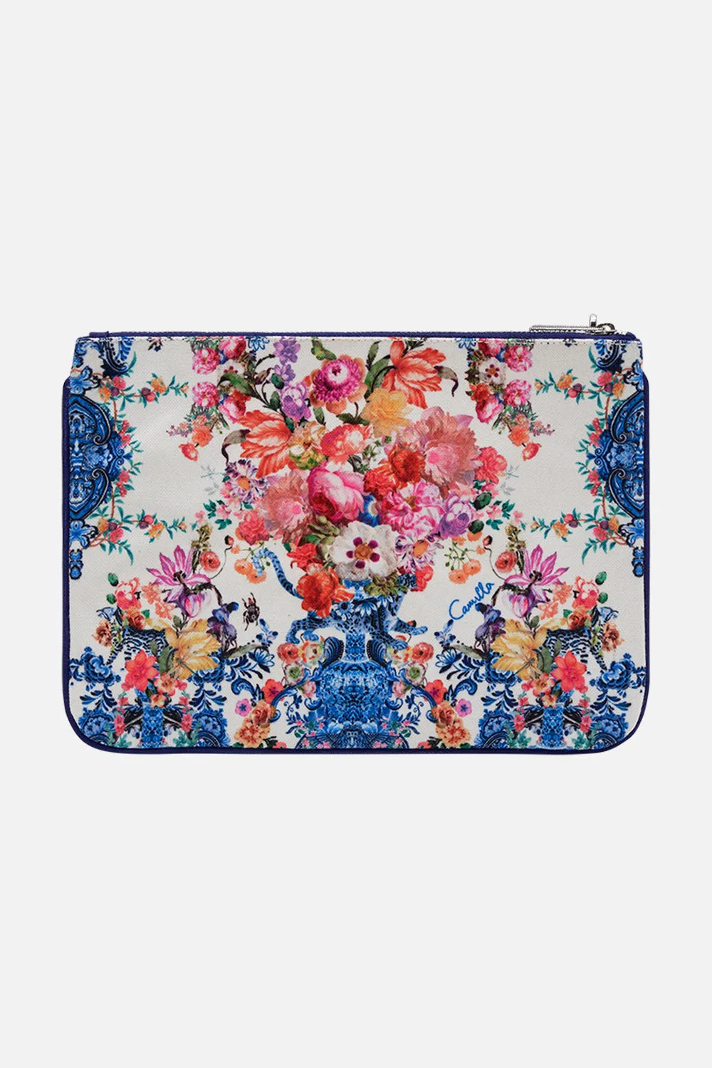 SMALL CANVAS CLUTCH DUTCH IS LIFE sold by Camilla product image thumbnail 3