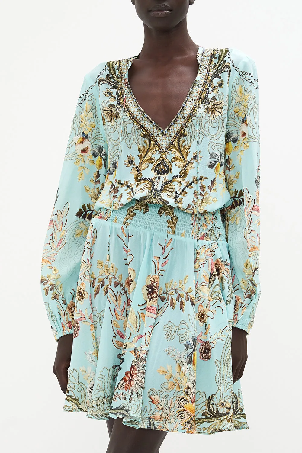 SHIRRED RELAXED SHORT DRESS ADIEU YESTERDAY sold by Camilla product image thumbnail 5