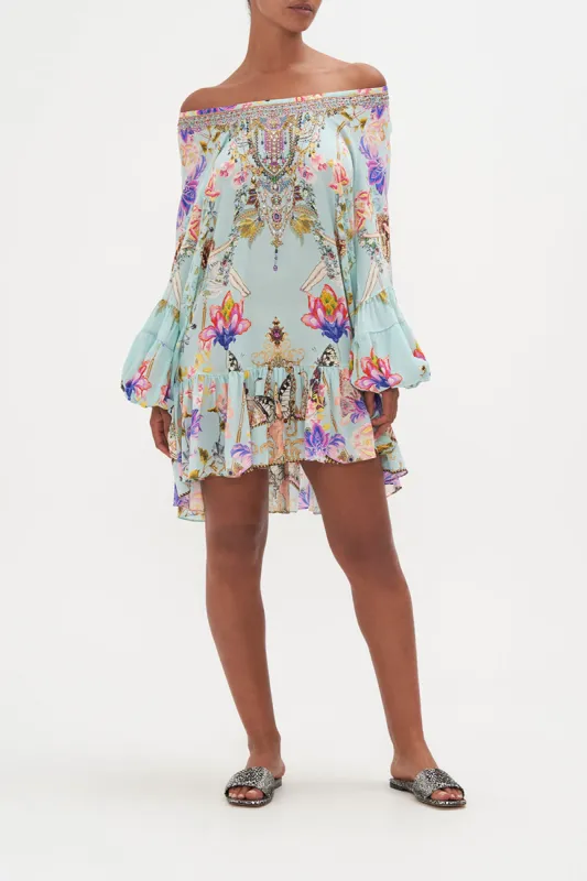 BLOUSON SLEEVE A LINE FRILL DRESS LOVE WEB sold by Camilla