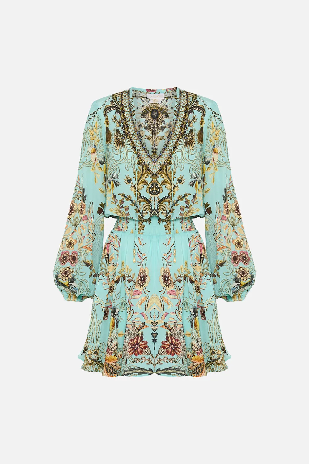 SHIRRED RELAXED SHORT DRESS ADIEU YESTERDAY sold by Camilla product image thumbnail 3