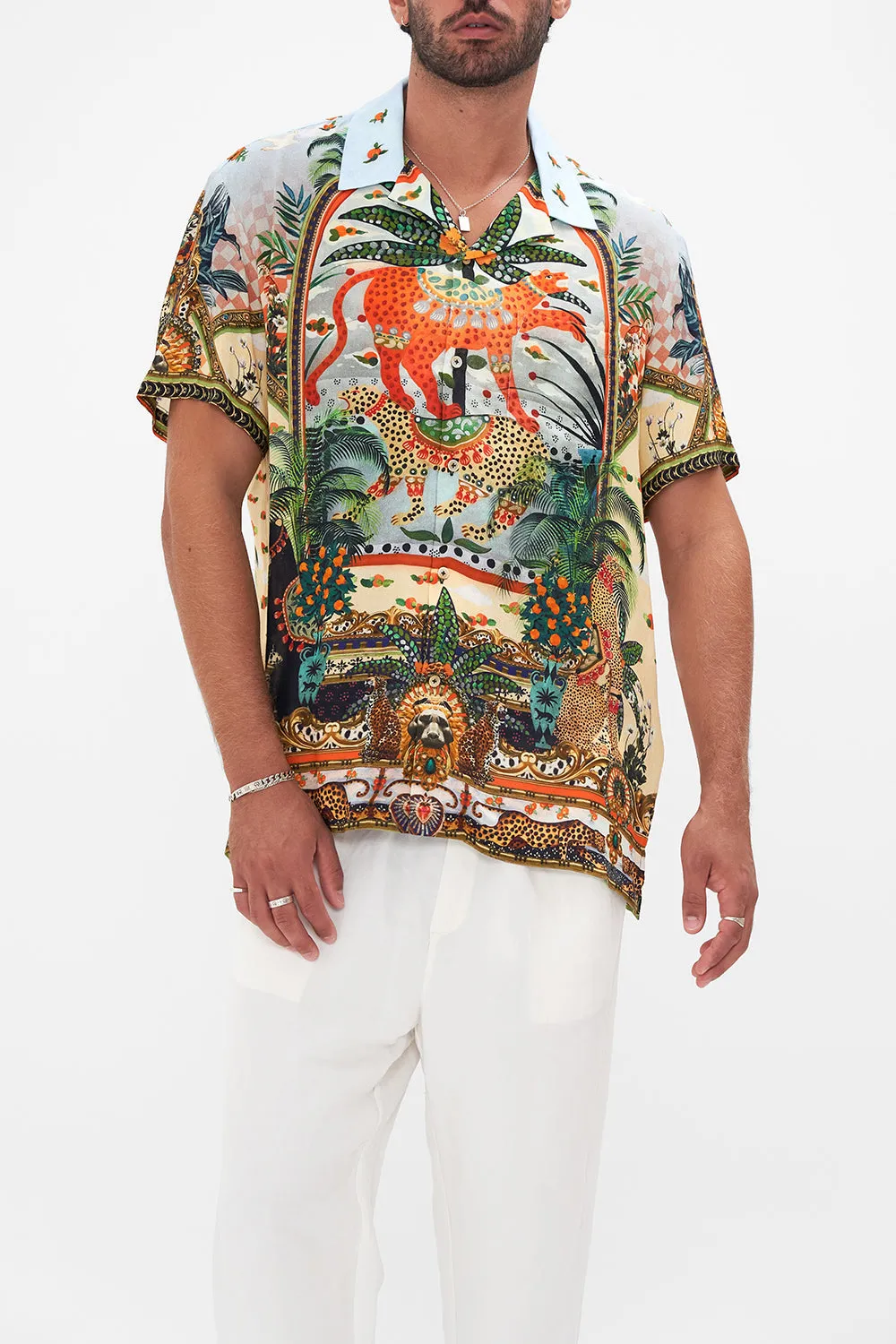 SHORT SLEEVE CAMP COLLARED SHIRT ALESSANDROS ATLANTIS sold by Camilla product image thumbnail 5