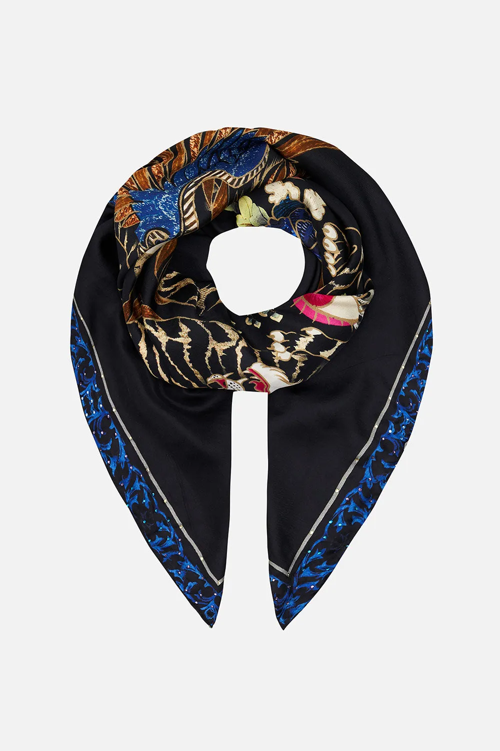 LARGE SQUARE SCARF DANCE OF THE DRAGON sold by Camilla