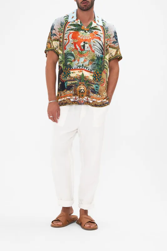 SHORT SLEEVE CAMP COLLARED SHIRT ALESSANDROS ATLANTIS sold by Camilla