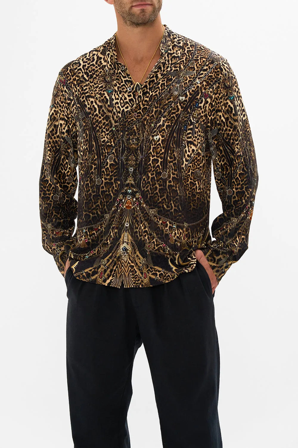 LONG SLEEVE MANDARIN COLLAR SHIRT AMSTERGLAM sold by Camilla product image thumbnail 5