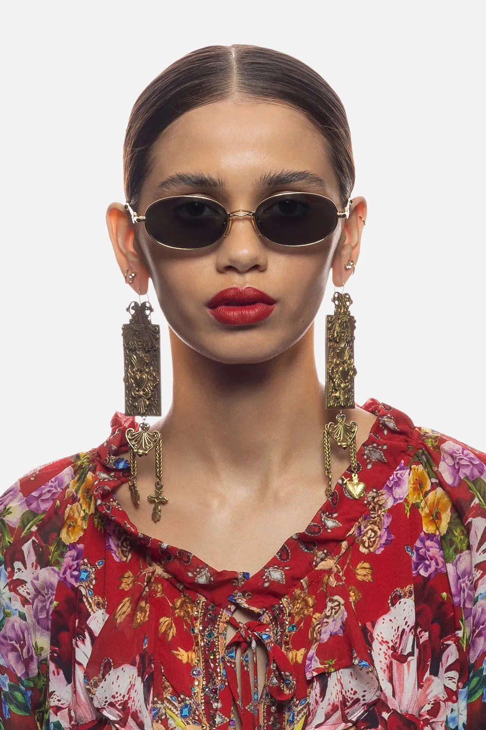 DAY TRIPPER SUNGLASSES SOFT GOLD sold by Camilla product image thumbnail 4