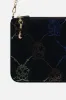 EMBELLISHED ZIP TOP CLUTCH WITH STRAP BLACK MONO sold by Camilla