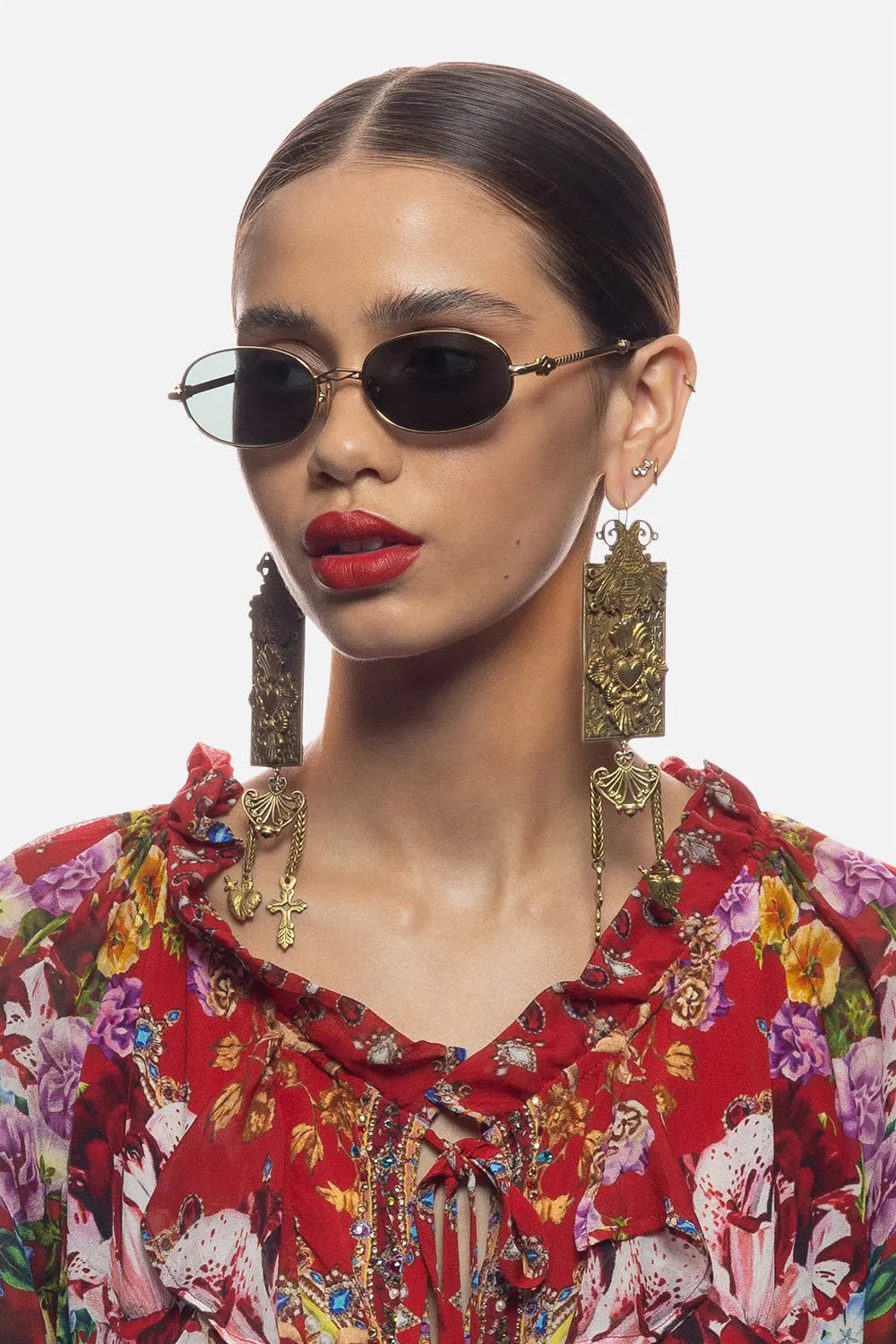 DAY TRIPPER SUNGLASSES SOFT GOLD sold by Camilla product image thumbnail 5