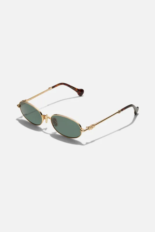 DAY TRIPPER SUNGLASSES SOFT GOLD made by Camilla