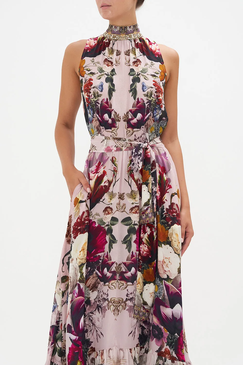 NECKTIE DRESS WITH ELASTICATED WAIST GYPSY ROSE sold by Camilla product image thumbnail 5