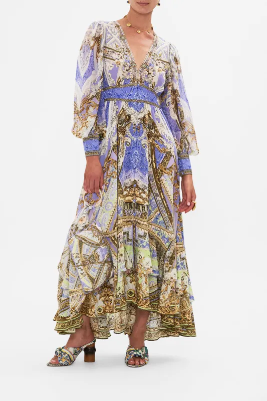 LONG BUTTON FRONT DRESS GILDED PLEASURES sold by Camilla