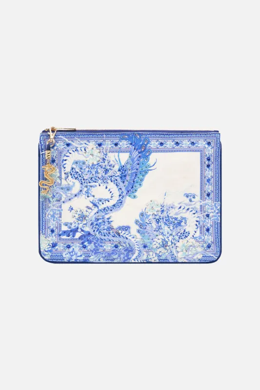 SMALL CANVAS CLUTCH HEART OF A DRAGON sold by Camilla