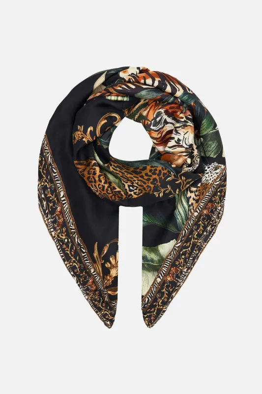LARGE SQUARE SCARF EASY TIGER sold by Camilla