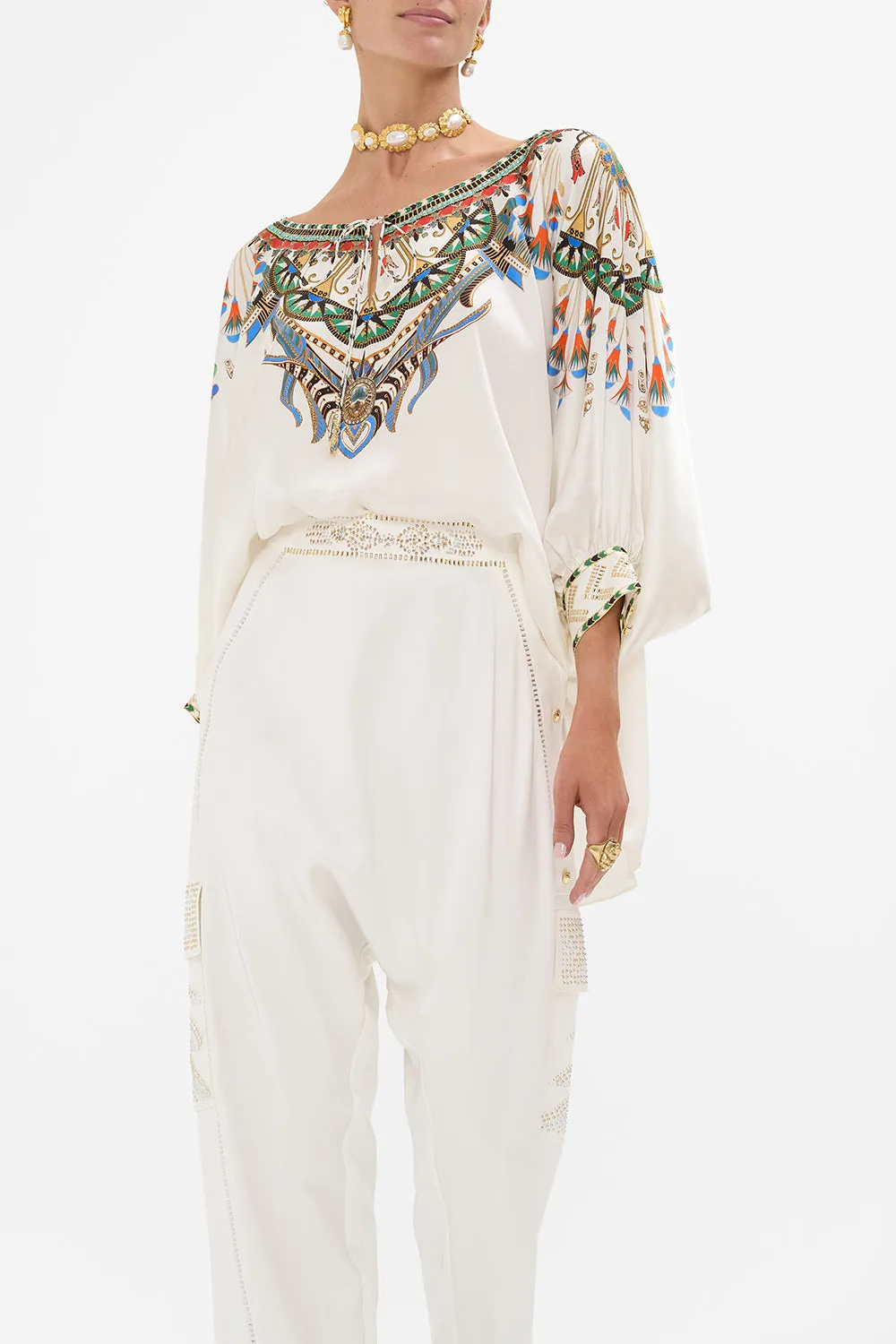 RAGLAN SLEEVE BLOUSE WITH CUFF VALLEY OF THE QUEENS sold by Camilla product image thumbnail 5