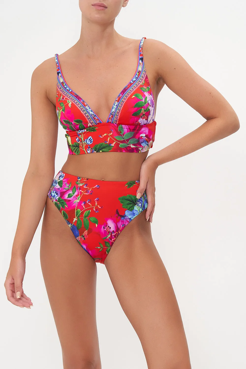 WIDE BAND HI TRI BRA BIRDS OF A FEATHER sold by Camilla product image thumbnail 5