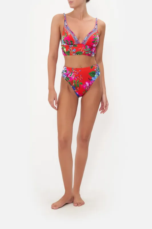 WIDE BAND HI TRI BRA BIRDS OF A FEATHER sold by Camilla