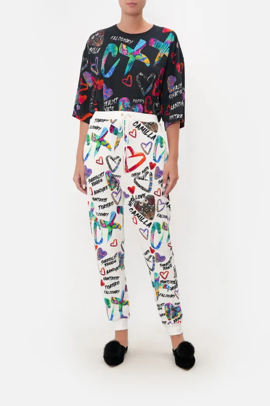 SIDE PANEL JERSEY PANT SHES A WRITE OFF sold by Camilla