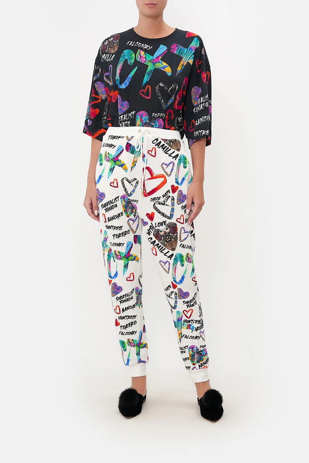 SIDE PANEL JERSEY PANT SHES A WRITE OFF sold by Camilla