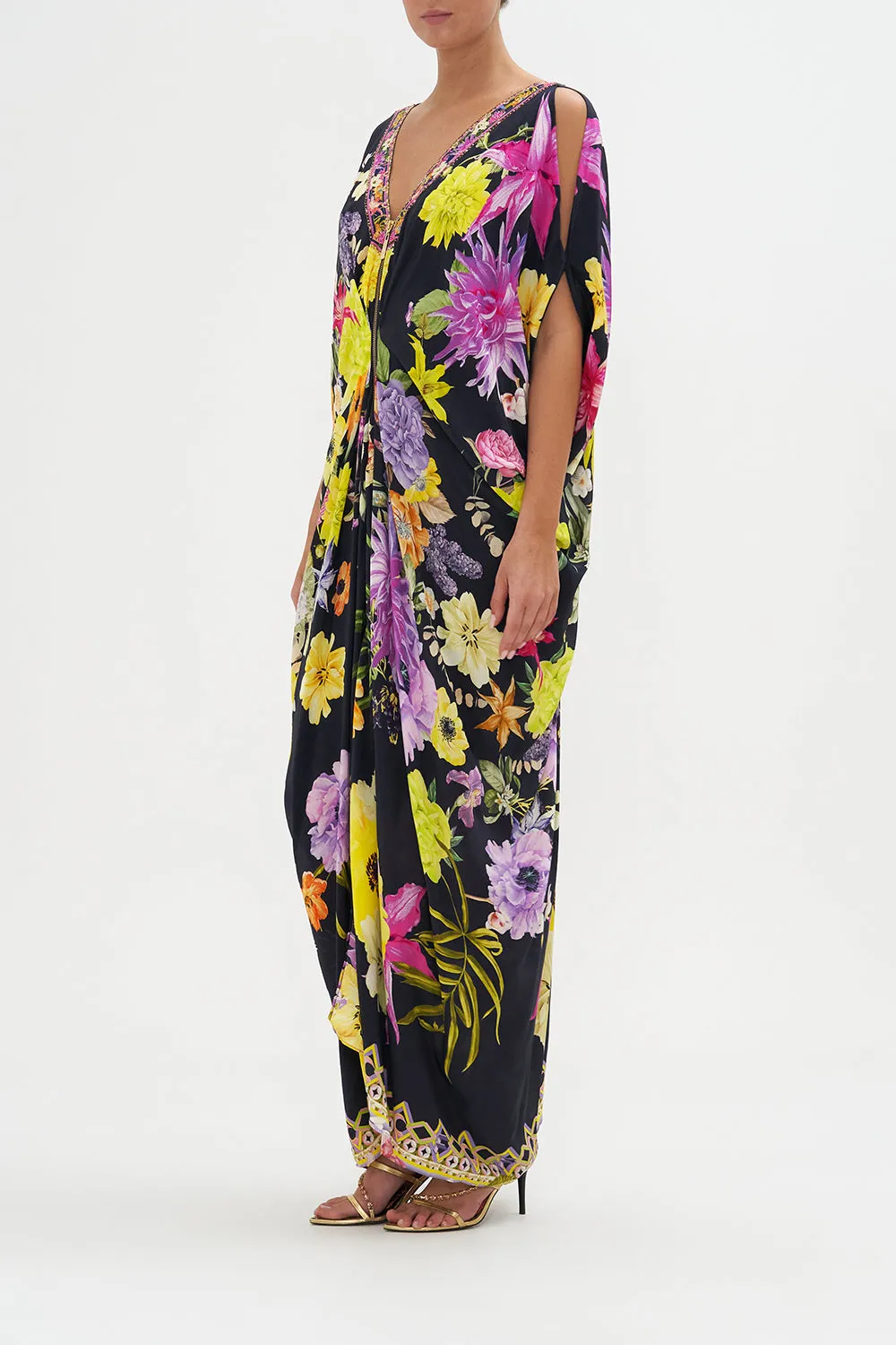 LONG DRAPE DRESS WITH ZIP FRONT PEACE BE WITH YOU sold by Camilla product image thumbnail 4