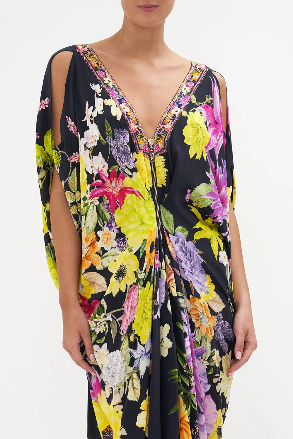 LONG DRAPE DRESS WITH ZIP FRONT PEACE BE WITH YOU sold by Camilla product image thumbnail 5