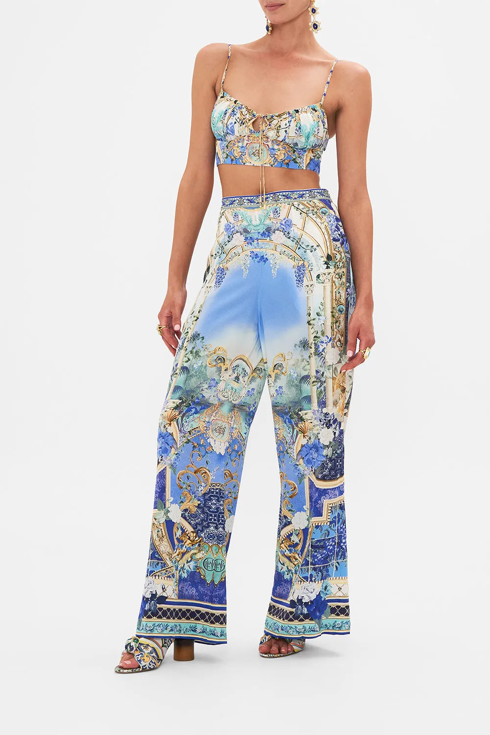 MINIMAL WIDE LEG PANT VIEWS OF VESUVIUS sold by Camilla product image thumbnail 4