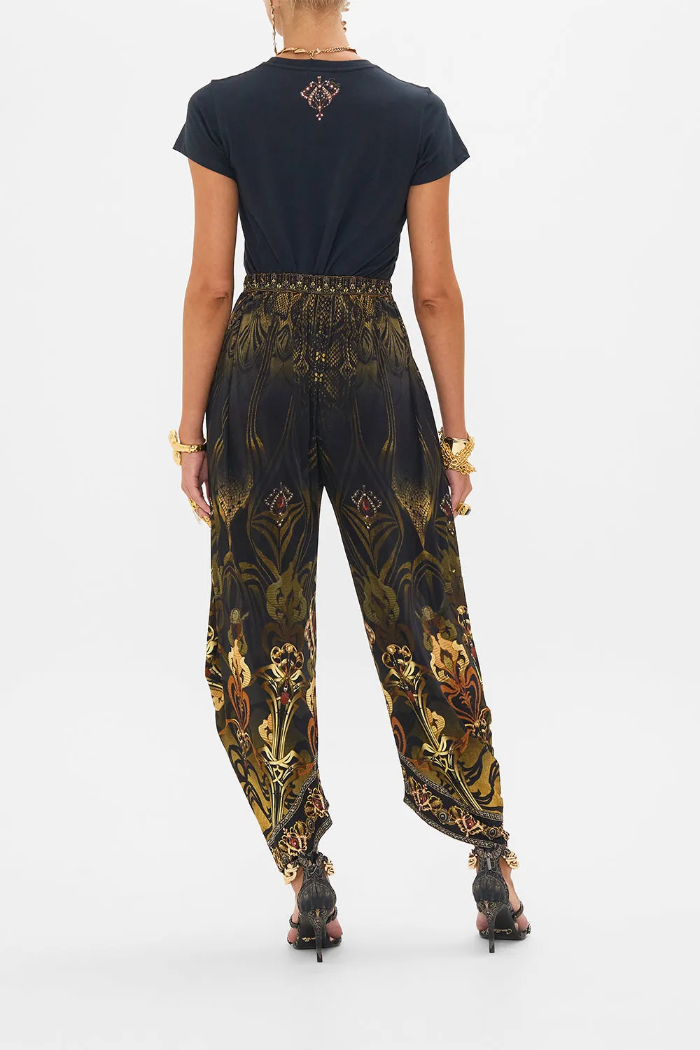 SLIM FIT ROUND NECK T-SHIRT - BLACK NOUVEAU NOIR sold by Camilla product image thumbnail 2