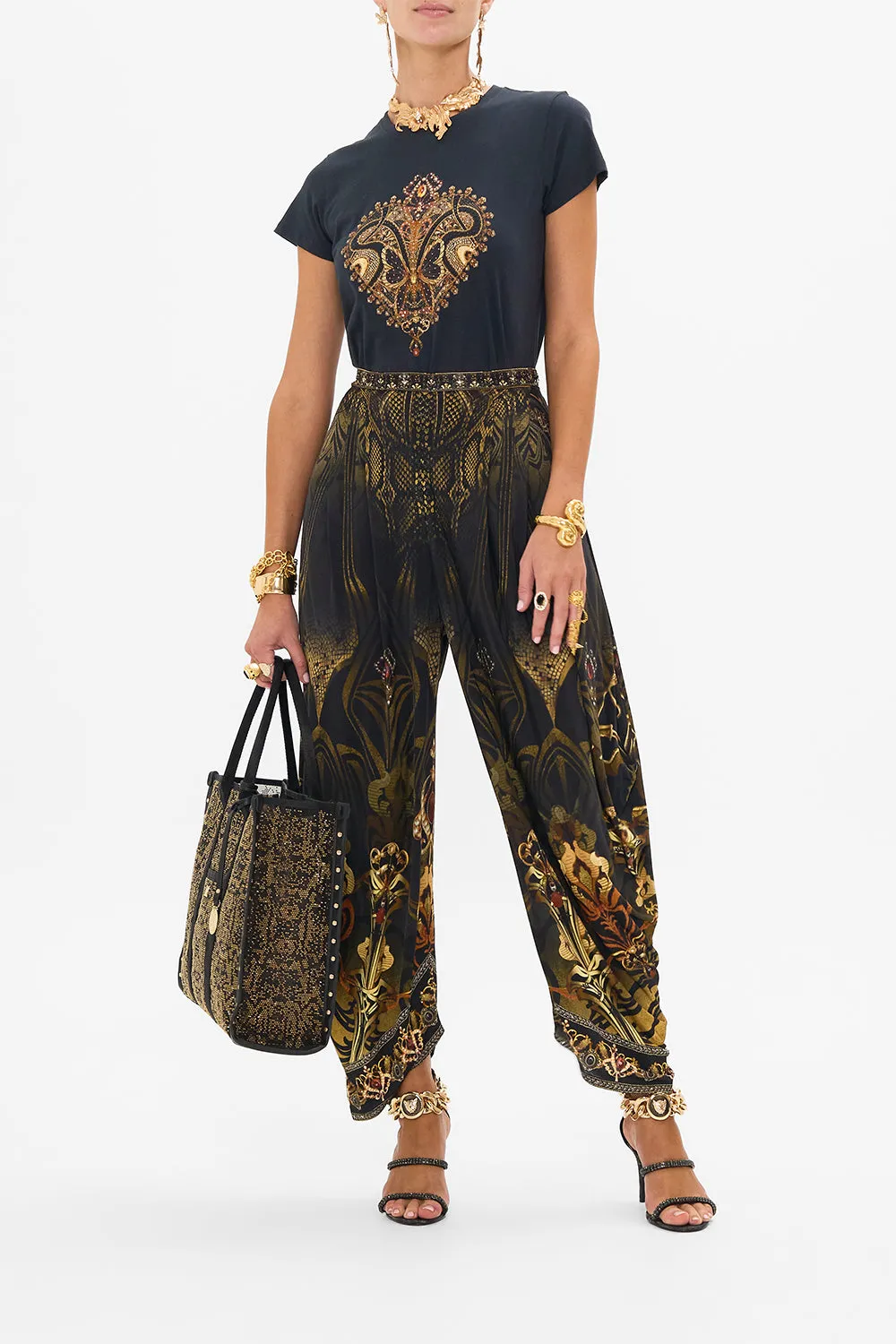 SLIM FIT ROUND NECK T-SHIRT - BLACK NOUVEAU NOIR sold by Camilla