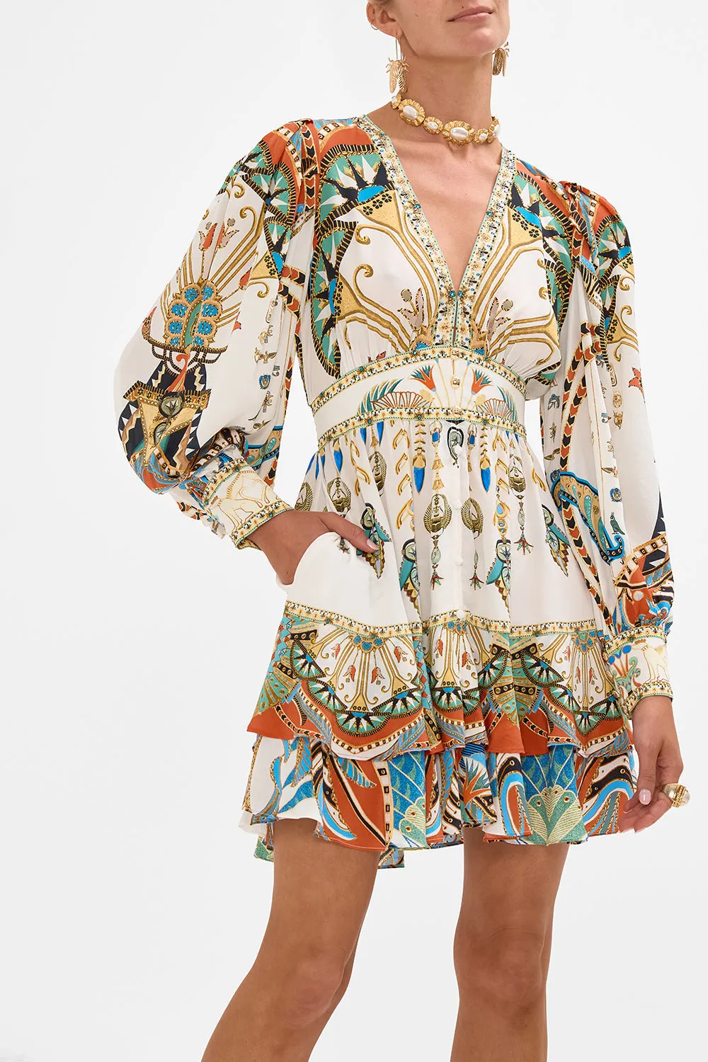 BUTTON FRONT FRILL DRESS VALLEY OF THE QUEENS sold by Camilla product image thumbnail 5