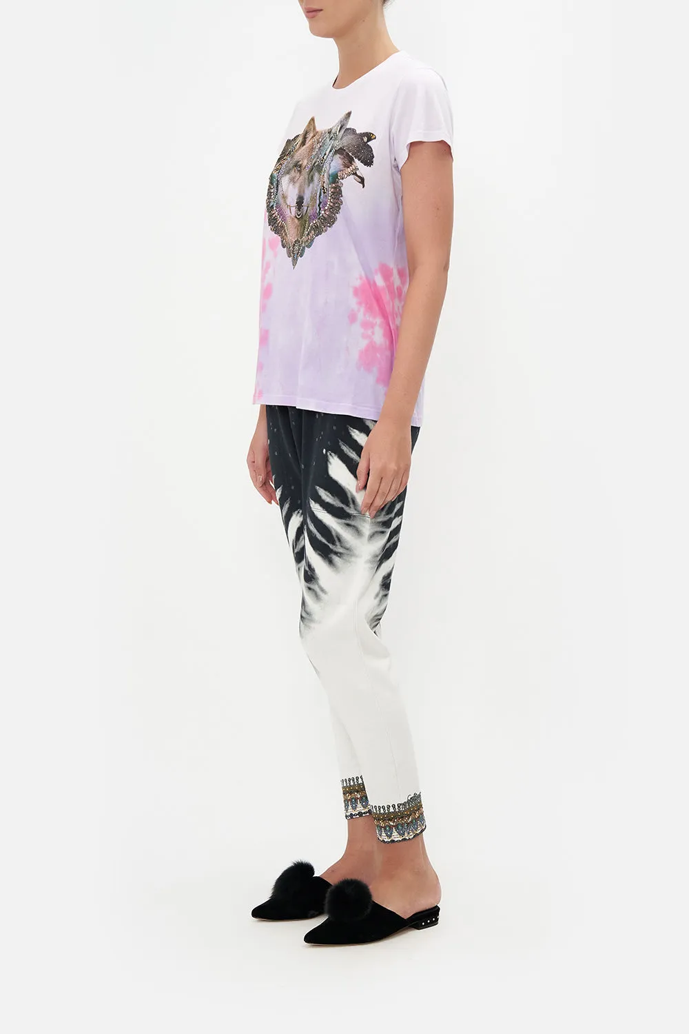 SLIM FIT ROUND NECK T-SHIRT CALL OF THE FALCON sold by Camilla product image thumbnail 4