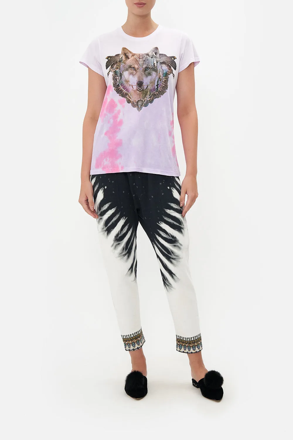SLIM FIT ROUND NECK T-SHIRT CALL OF THE FALCON sold by Camilla
