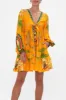 SHORT TIE FRONT BLOUSON DRESS DANCING WITH THE BULLS sold by Camilla