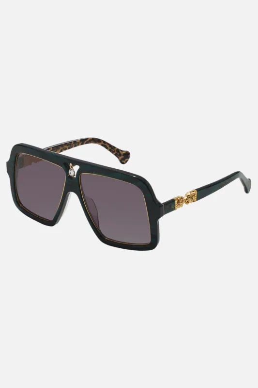 STARRY NIGHTS SUNGLASSES EMERALD MARBLE sold by Camilla