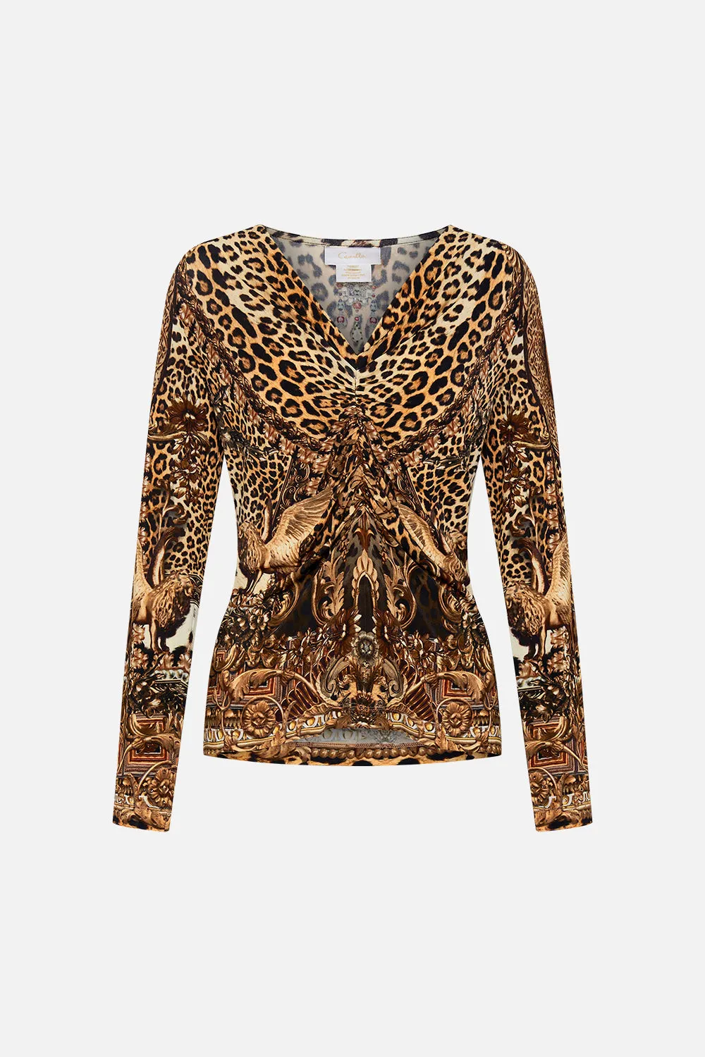 RUCHED LONG SLEEVE JERSEY TOP STANDING OVATION sold by Camilla product image thumbnail 3