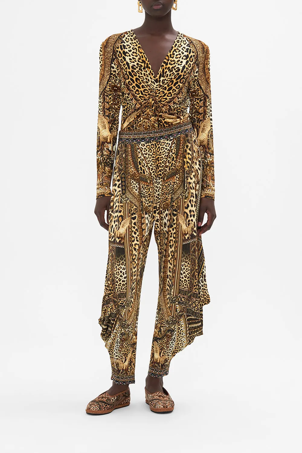 RUCHED LONG SLEEVE JERSEY TOP STANDING OVATION sold by Camilla